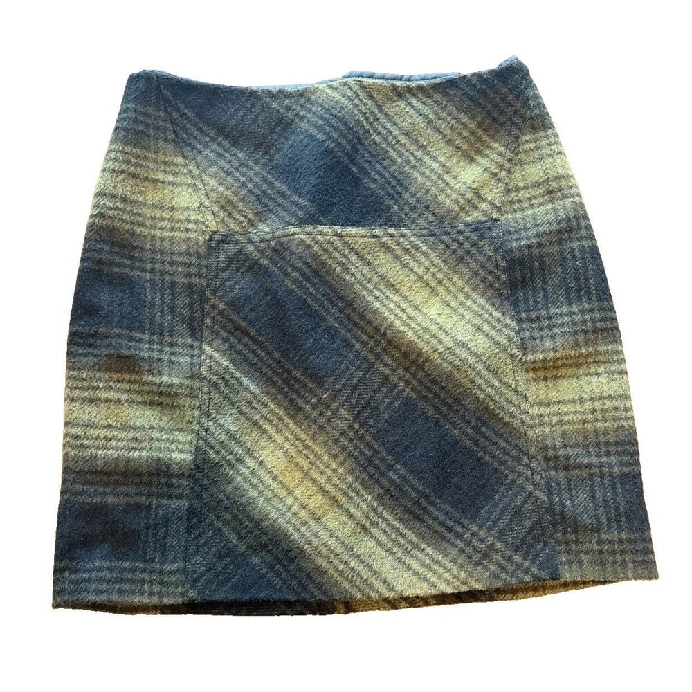 Vivienne Tam Wool Blend Plaid Tartan Schoolgirl Vintage Skirt - Women's Size 8